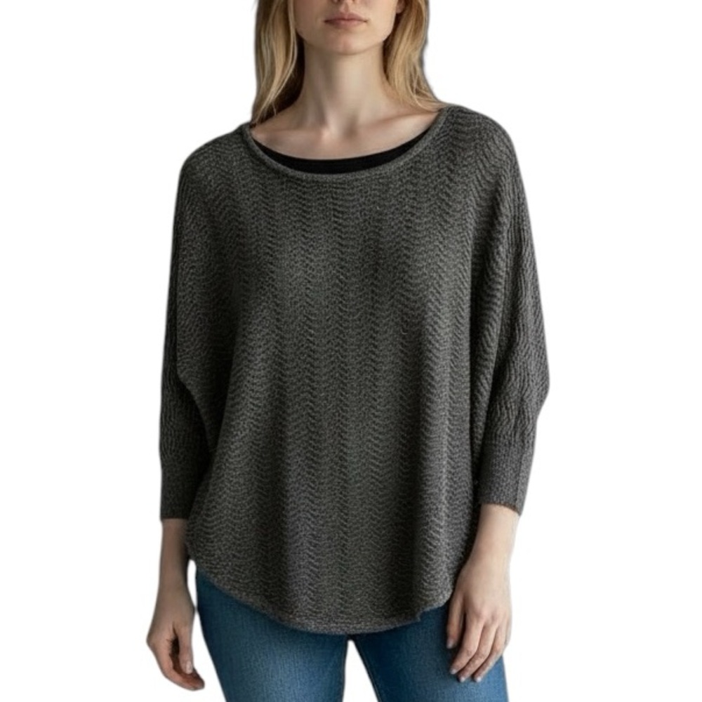 Design History Dark Gray Lightweight Sweater